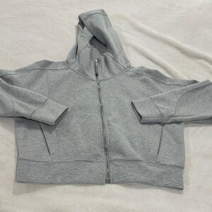 Women's Gray Zip-Up Hoodie Size Medium